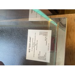 M/s SAN JUANN, Ivaran rederi, skipsmodell i glassmonter