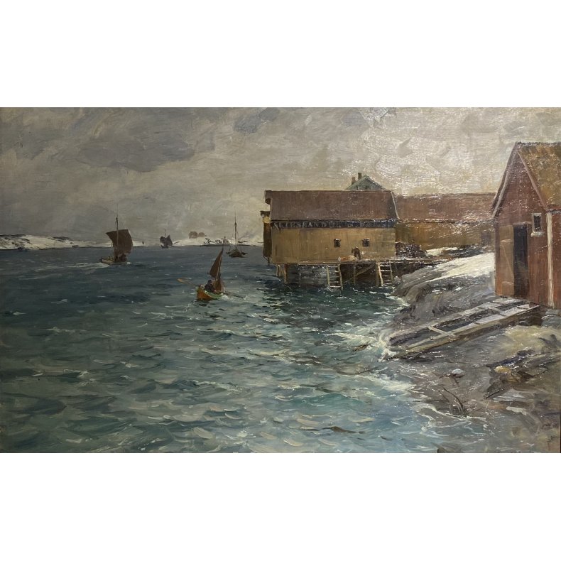 Even Ulving (1863-1952) "Handelsted fra Nord Norge"