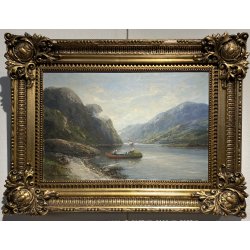 Sigvart Simensen (1865-1933) "Fjordparti Vestlandet"