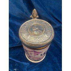 Drikkekrus med s�lvlokk